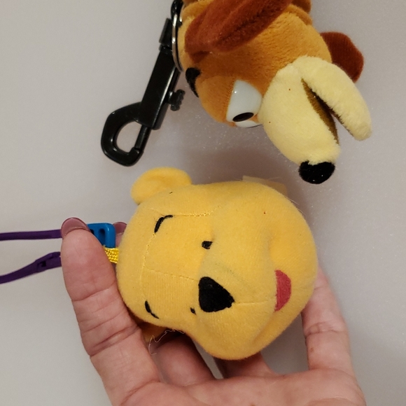 Disney Slinky Dog and Winnie The Pooh keychains Happy Meal toys Promo EUC - Picture 8 of 8
